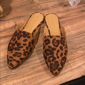 Bamboo Leopard print mule